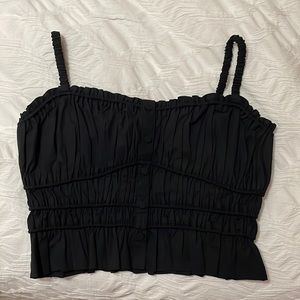 J. Crew cinched poplin tank top